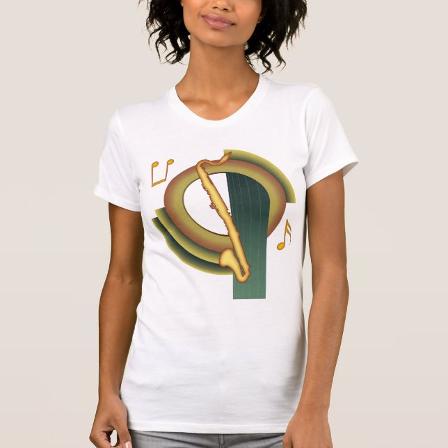T-shirts Clarinete baixo Deco (Frente)