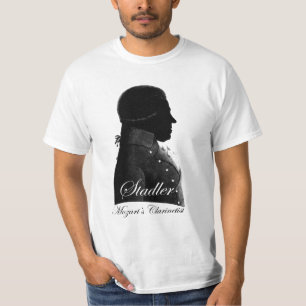T-shirts Clarinetista Anton Stadler e compositor Mozart