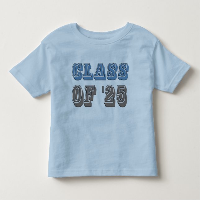 T-shirts Classe azul e cinzenta de 2025 (Frente)