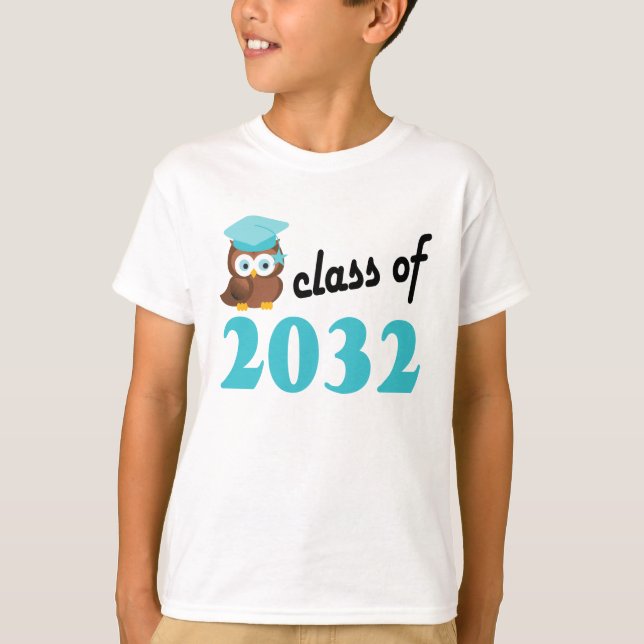 T-shirts Classe de formando do futuro 2032 (Frente)