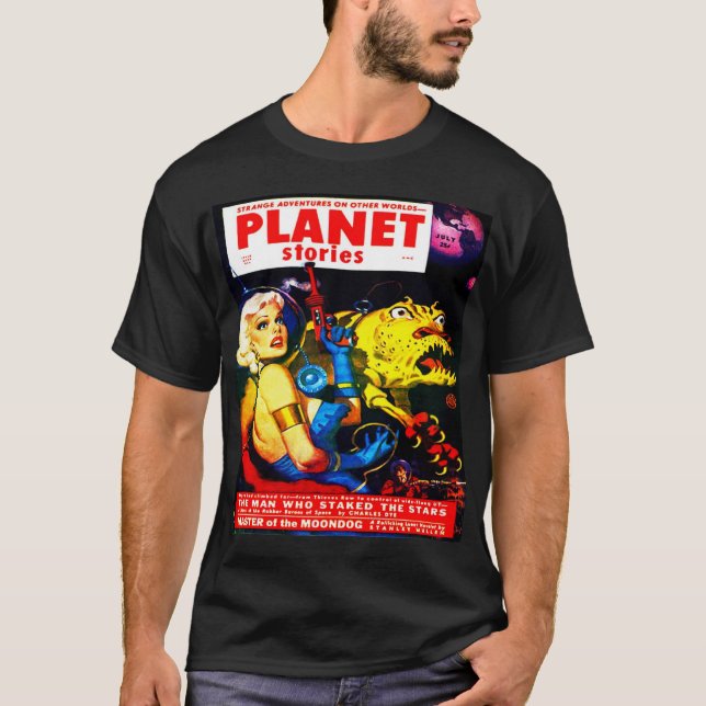 T-SHIRTS CLASSIC 1952 FANTASY SCI FI PULP ILUSTRATION (Frente)