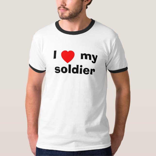 T-shirts classicheart, I      meu soldado (Frente)