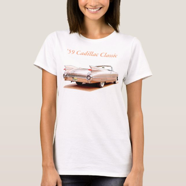 T-shirts Clássico 1959 do cadillac (Frente)