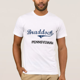 T-shirts Clássico da cidade de Braddock Pensilvânia
