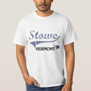 T-shirts Clássico da cidade de Stowe Vermont