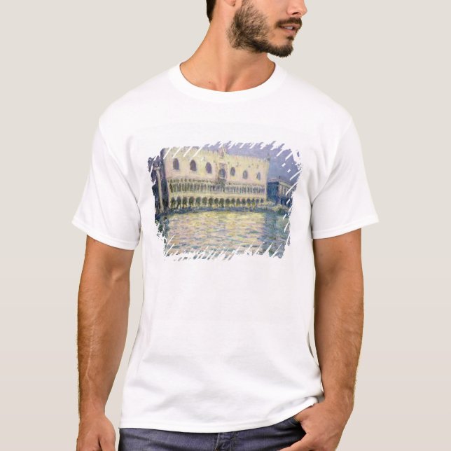 T-shirts Claude Monet | o Palácio Ducal, Veneza, 1908 (Frente)