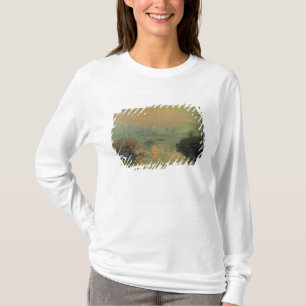 T-shirts Claude Monet Sun que ajusta-se sobre o Seine