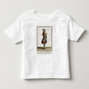 T-shirts Cleante vestiu-se como um Cavalier, placa de