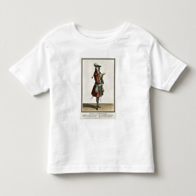 T-shirts Cleante vestiu-se como um Cavalier, placa de (Frente)