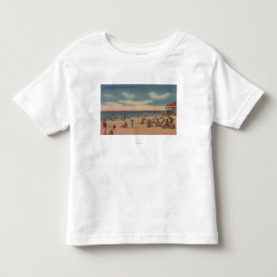 T-shirts Clearwater, Florida - vista da praia de Clearwater
