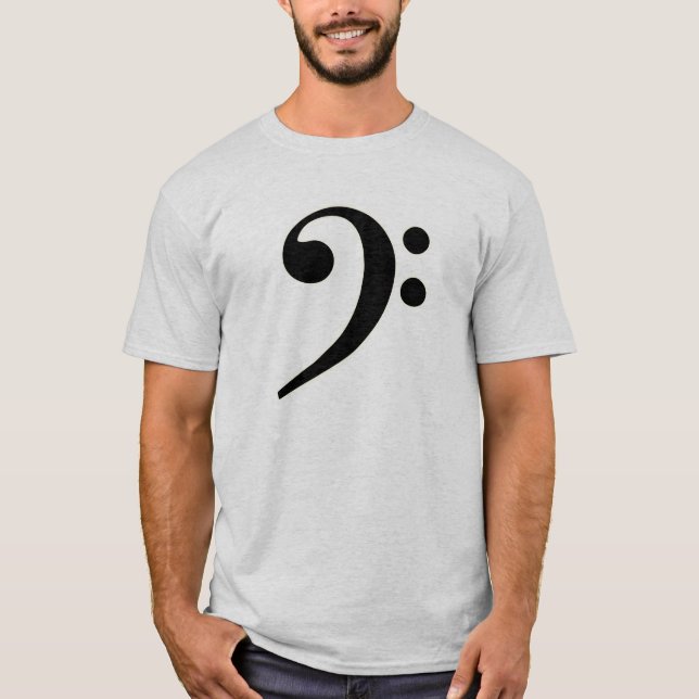 T-shirts Clef baixo preto (Frente)
