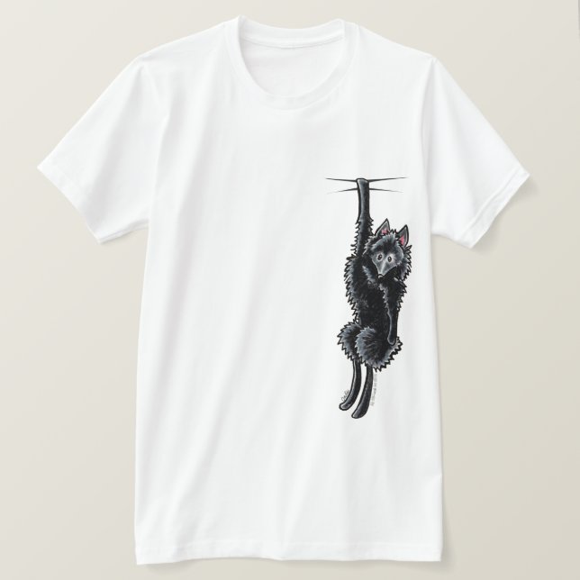 T-shirts Clingy Schipperke (Frente do Design)