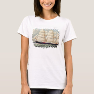 T-shirts Clipper Barque "Clendovey" (óleo na canvas)