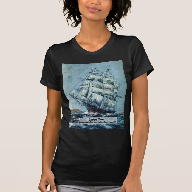 T-shirts Clipper Ship Western Shore (Frente)