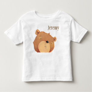 T-shirts Close up do urso de Brown grande