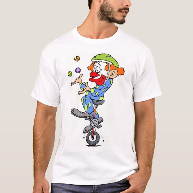 T-shirts clown_on_unicycle (Frente)
