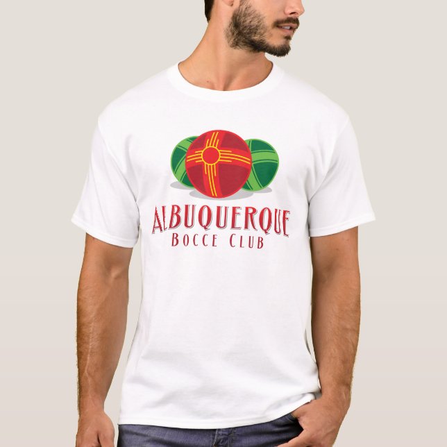 T-shirts Clube da cor ABQ Bocce (Frente)