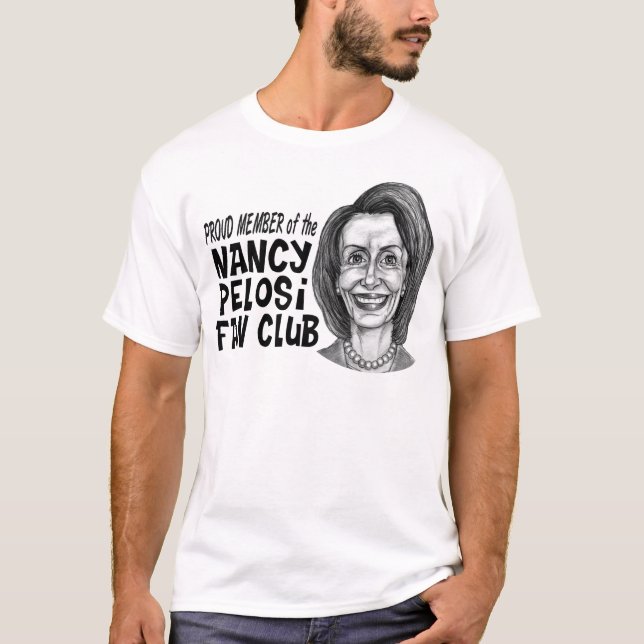 T-shirts Clube de fãs de Nancy Pelosi (Frente)