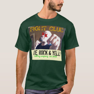 T-SHIRTS CLUBE DE LUTA - AO VIVO, ROCK E YELL!