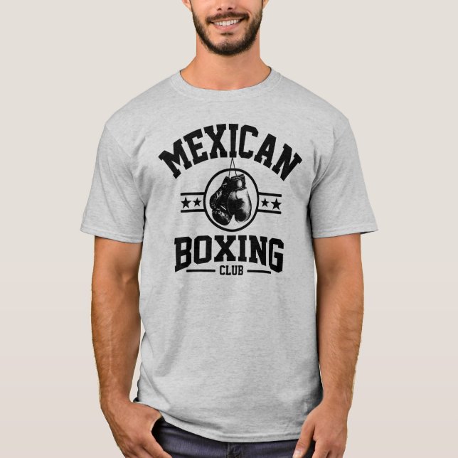 T-shirts Clube mexicano do encaixotamento (Frente)