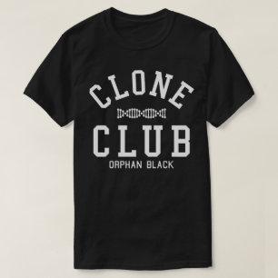 T-shirts Clube preto órfão do clone