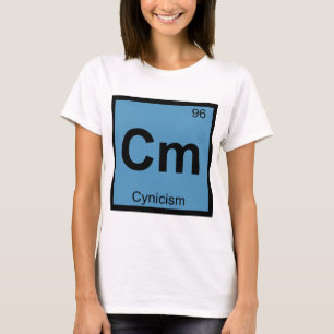 T-shirts Cm - Símbolo de Química de Filosofia de Cinismo