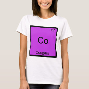 T-shirts Co - Cougars - Símbolo de Química de Elemento En