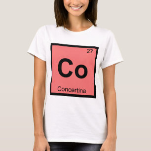 T-shirts Co - Música de Concertina Tabela Periódica de Quím