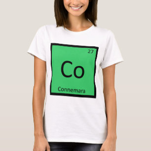 T-shirts Co - Pône de Connemara Elemento Químico Cobalto