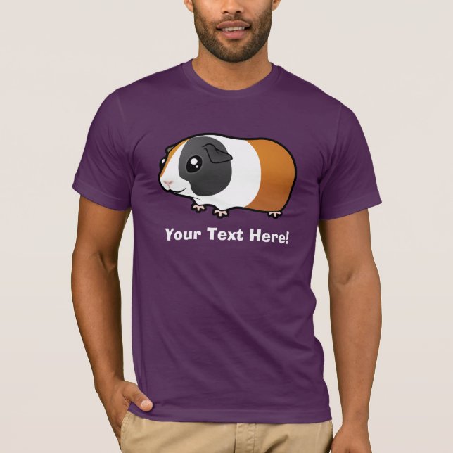 T-shirts Cobaia dos desenhos animados (cabelo liso) (Frente)