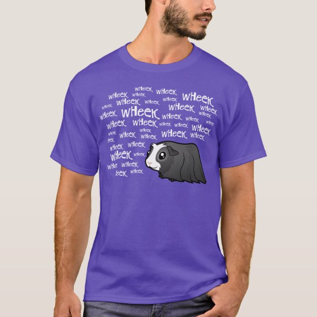 T-shirts Cobaia dos desenhos animados (cabelo longo) (Frente)