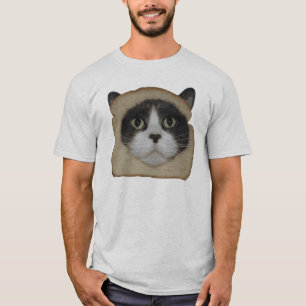 T-shirts Cobertura com pão ralado panada do gato de Inbrea