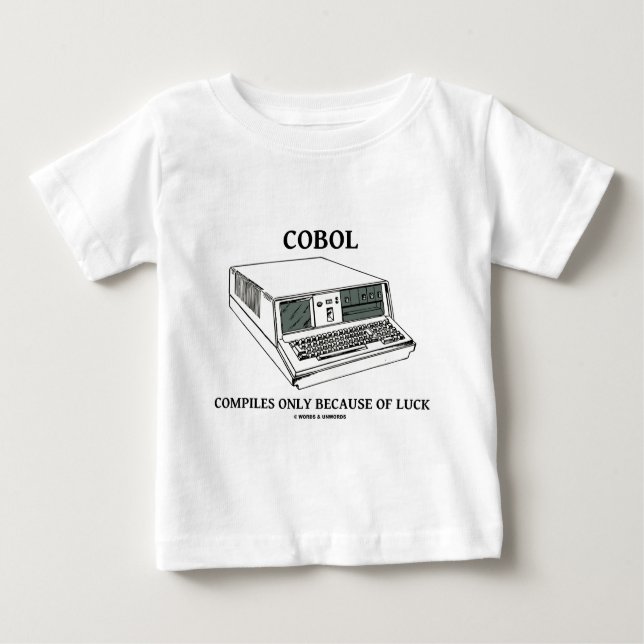 T-shirts COBOL compila somente devido à sorte (Frente)