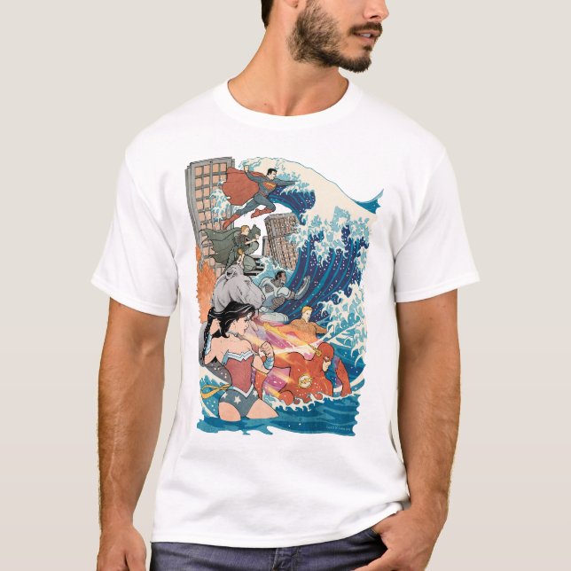 T-shirts Cobrir 15 da Liga da Justiça (Frente)
