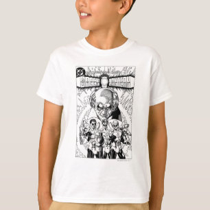 T-shirts Cobrir cómico de três lanternas verdes, preto e