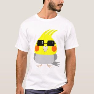 T-shirts Cockatiel/pássaro do caráter de BelleBelle com