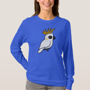 T-shirts Cockatoo Amarelo-com crista (crista acima)