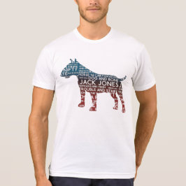 T-shirts Cockney Bull Terrier Typografia