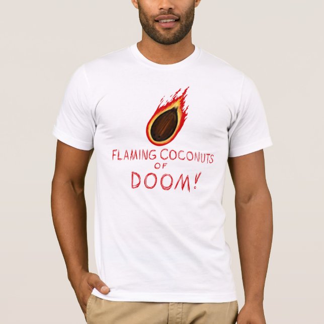T-shirts Cocos flamejantes (Frente)