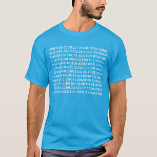 T-SHIRTS CÓDIGO BINÁRIO COM MENSAGEM GEEK