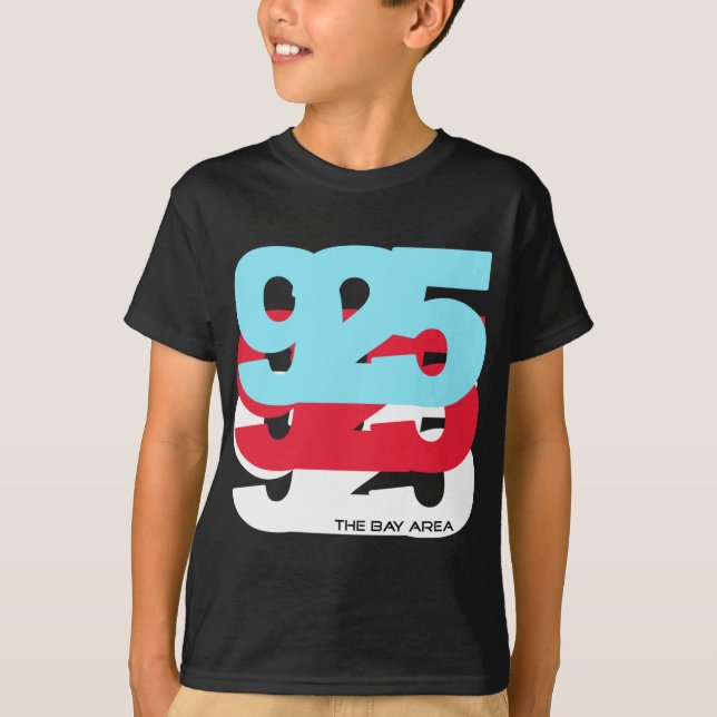 T-shirts Código de área 925 (Frente)