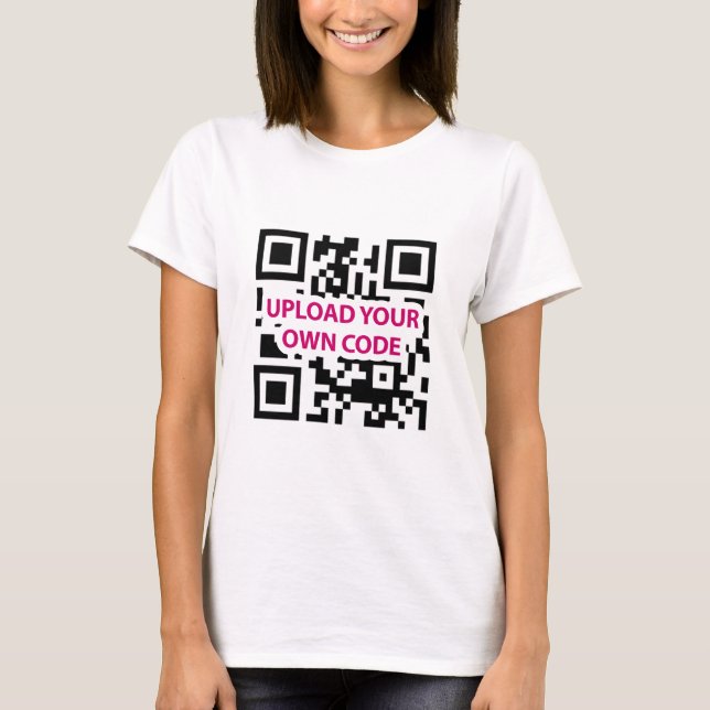 T-shirts Código de QR customizável (Frente)