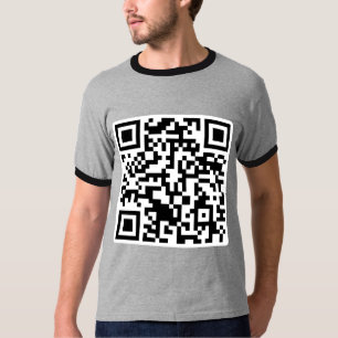T-shirts Código Rickrolled do rolo QR do rick