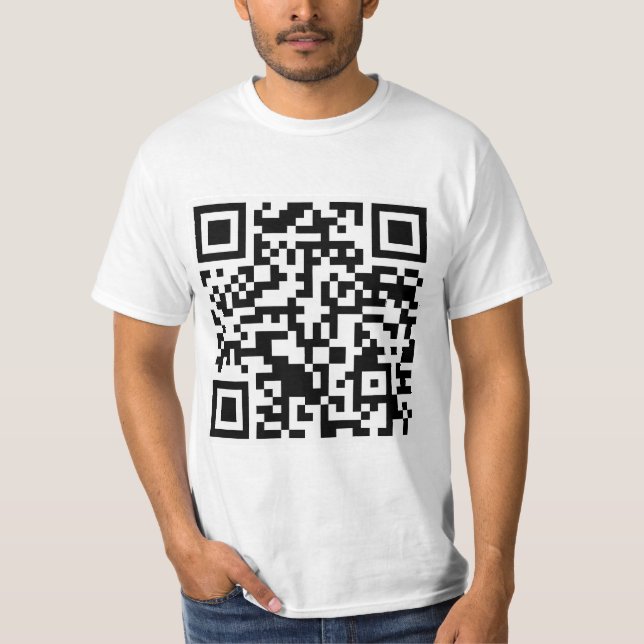 T-shirts Código Rickrolled do rolo QR do rick (Frente)