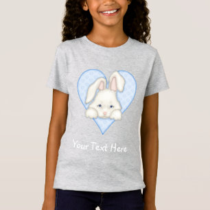 T-shirts Coelhinho Branco - Azul