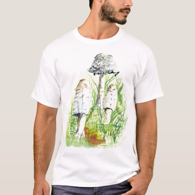 T-shirts Cogumelos na natureza (Frente)