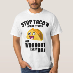 T-shirts Coisa engraçada, pare com o taco sobre malhação