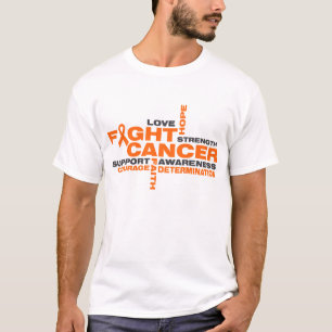 T-shirts Colagem da luta da leucemia