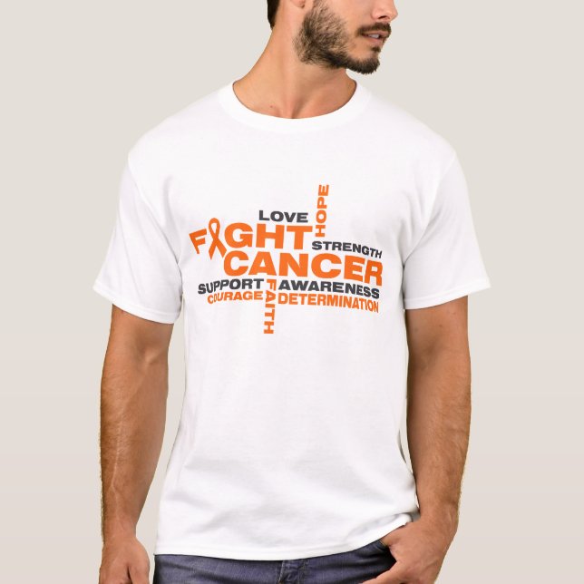 T-shirts Colagem da luta da leucemia (Frente)