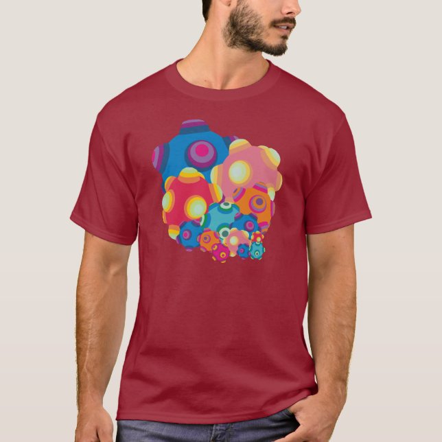 T-shirts Colagem de ClumpBubble (Frente)